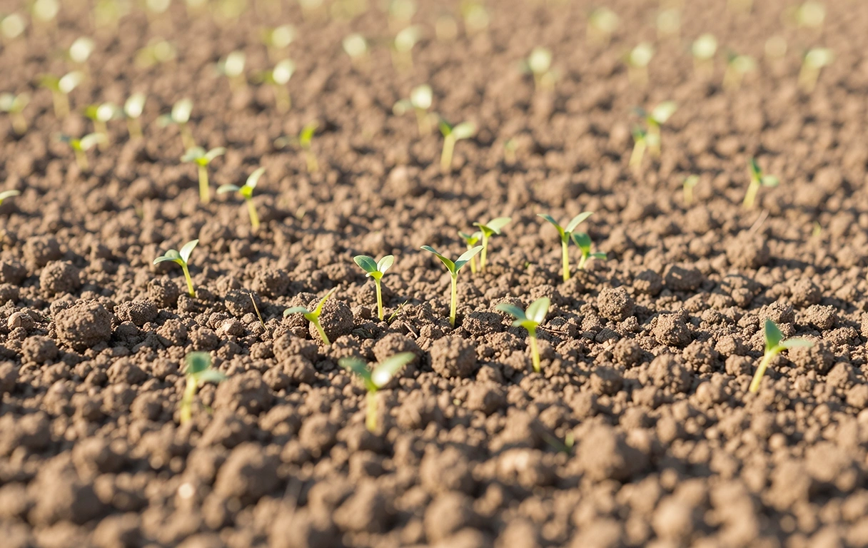Sol fertil și lăstari tineri
