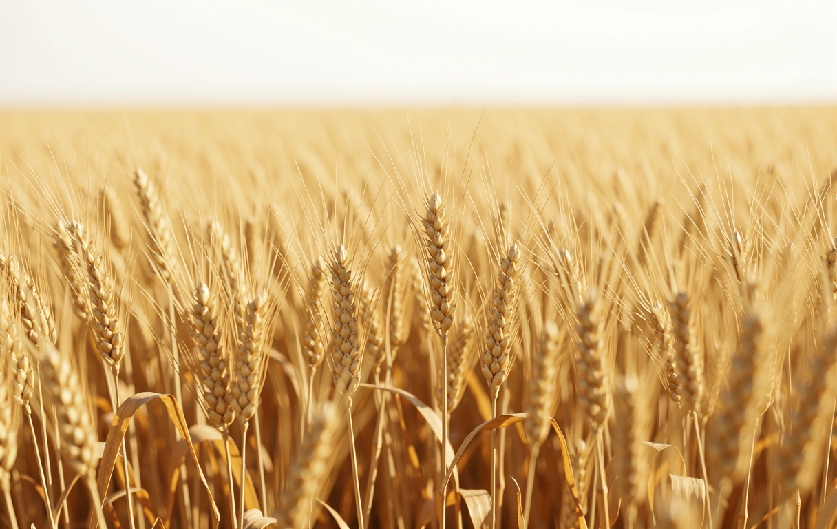 Câmp de grâu organic în România